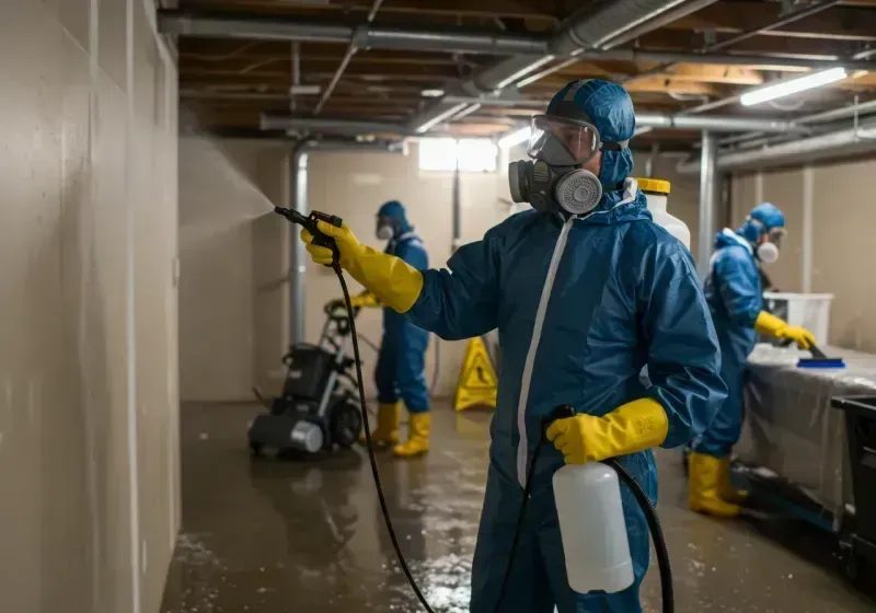 Basement Sanitization and Antimicrobial Treatment process in Palmetto, FL